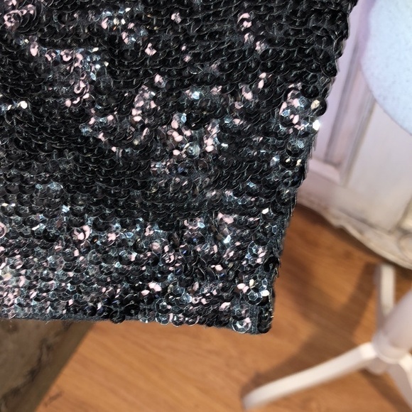 Vintage Gene Shelly’s Boutique International Chic Black Sequins Jacket Size S-M - Picture 6 of 12